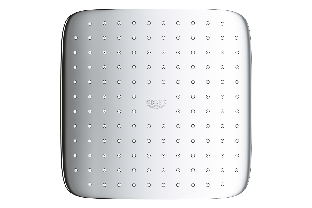 Верхний душ GROHE Tempesta Cube 250, 9,5 л/мин, 1 режим, хром/белый (26685000)