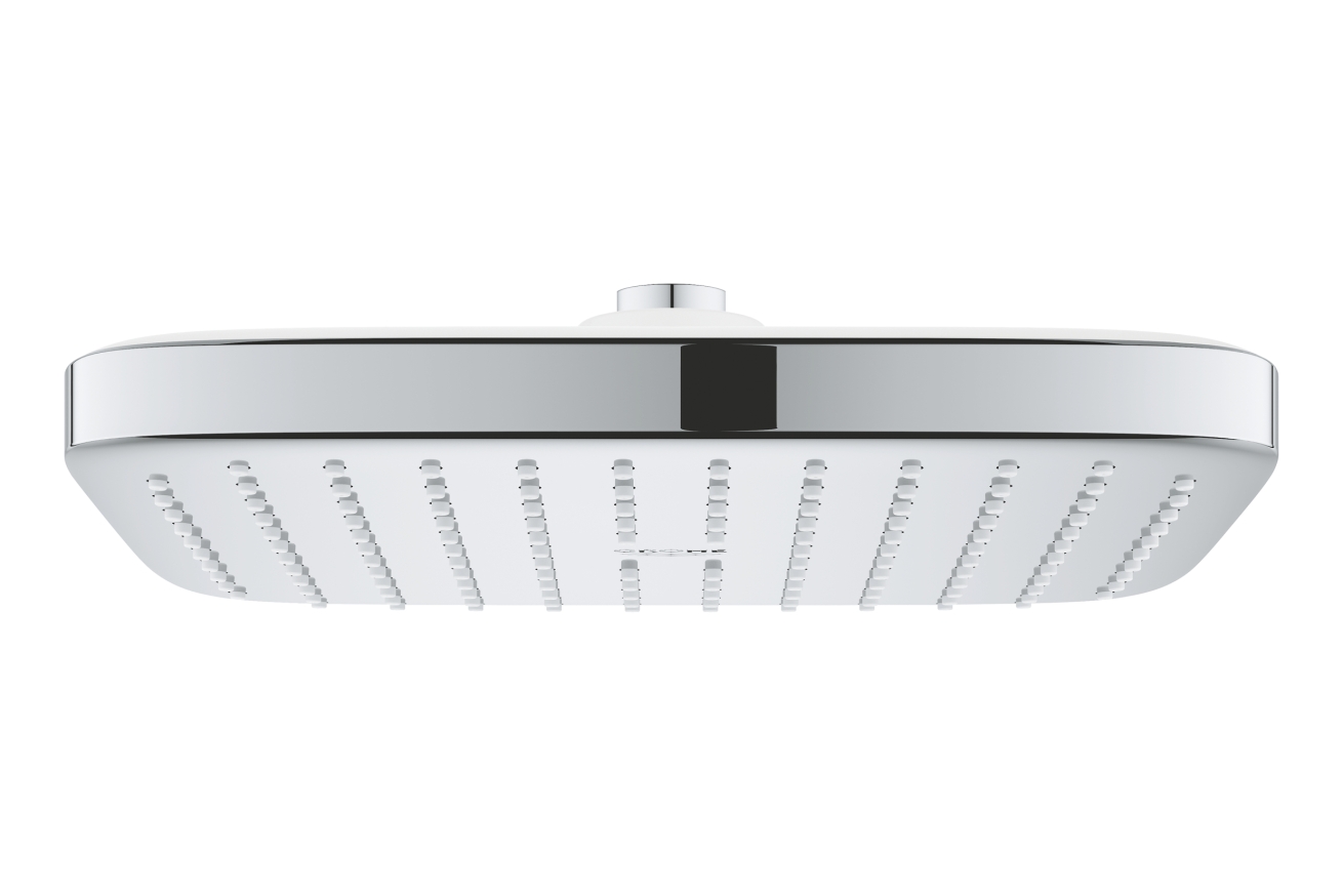 Верхний душ GROHE Tempesta Cube 250, 9,5 л/мин, 1 режим, хром/белый (26685000)