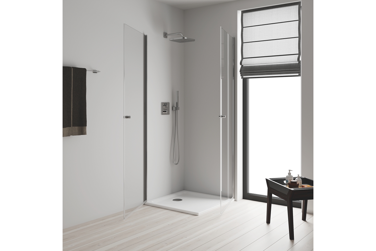 Верхний душ GROHE Tempesta Cube 250, 9,5 л/мин, 1 режим, хром/белый (26685000)