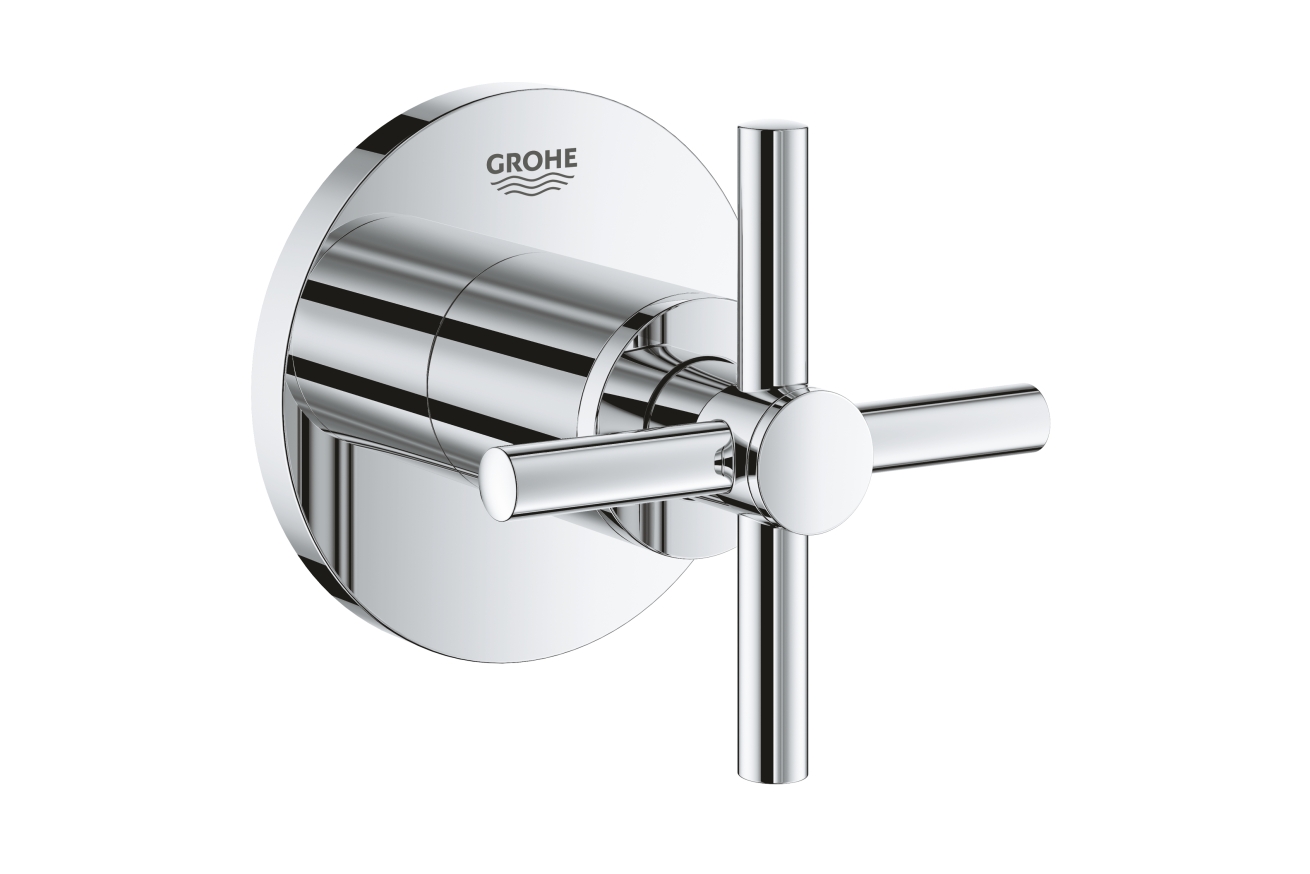 Внешняя часть вентиля GROHE Atrio, крестообразная ручка, хром (19069003)