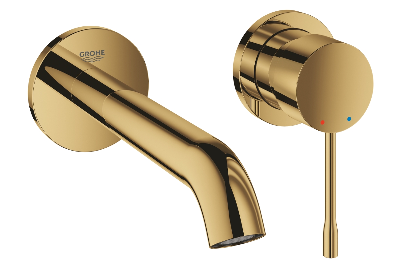 Внешняя часть смесителя для раковины GROHE Essence на 2 отверстия, M-Size, холодный рассвет глянец (19408GL1)