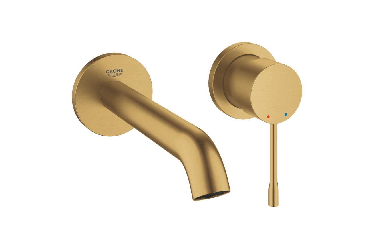 Внешняя часть смесителя для раковины GROHE Essence на 2 отверстия, M-Size, холодный рассвет матовый (19408GN1)