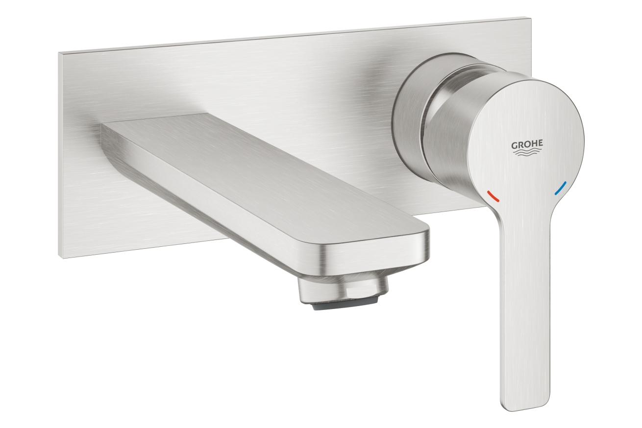 Внешняя часть смесителя для раковины GROHE Lineare на 2 отверстия, суперсталь (19409DC1)