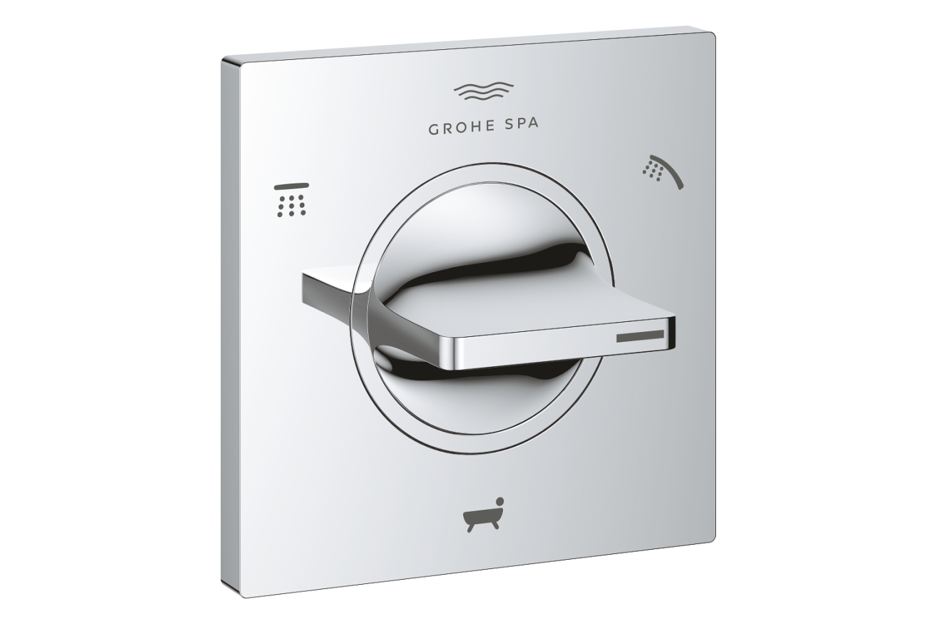 Внешняя часть переключателя потоков GROHE Allure на 3 положения, хром (19590001)