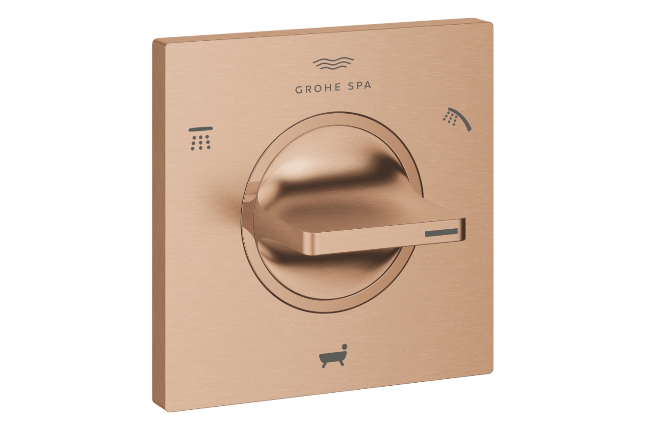 Внешняя часть переключателя потоков GROHE Allure на 3 положения, теплый закат матовый (19590DL1)