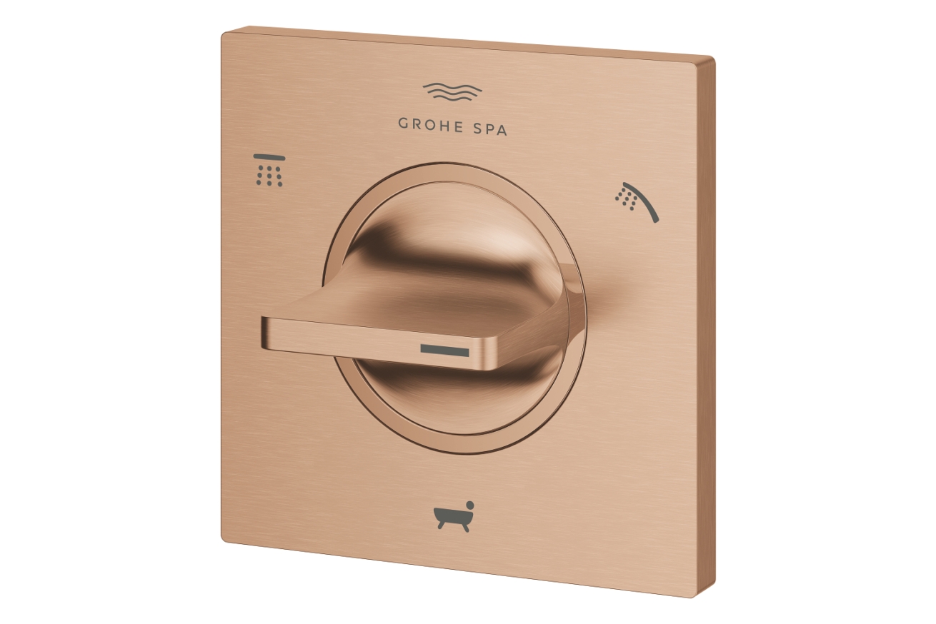 Внешняя часть переключателя потоков GROHE Allure на 3 положения, теплый закат матовый (19590DL1)