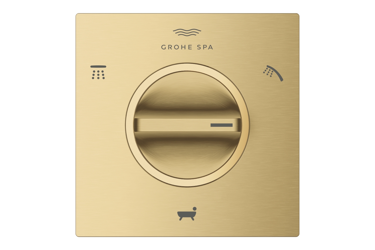 Внешняя часть переключателя потоков GROHE Allure на 3 положения, холодный рассвет матовый (19590GN1)