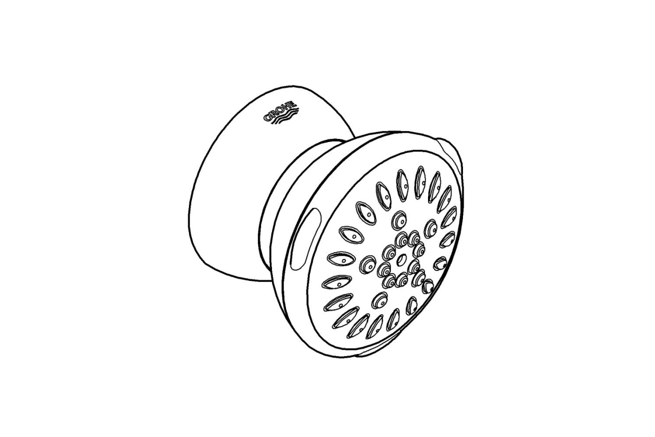 Боковой душ GROHE Relexa Ultra, 4 л/мин, 2 режима, хром (27067000)