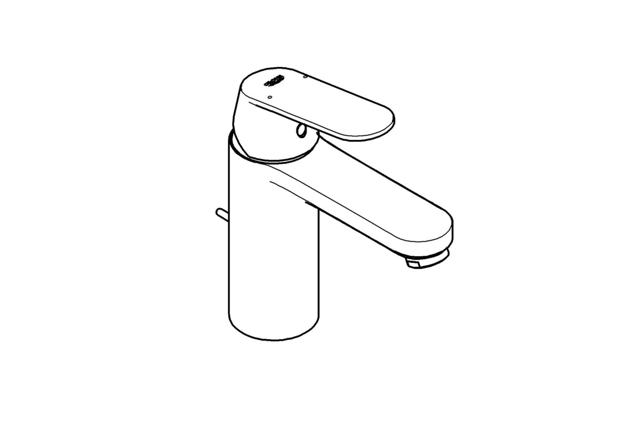 Смеситель для раковины GROHE Eurosmart Cosmopolitan, M-size, хром (23325000)