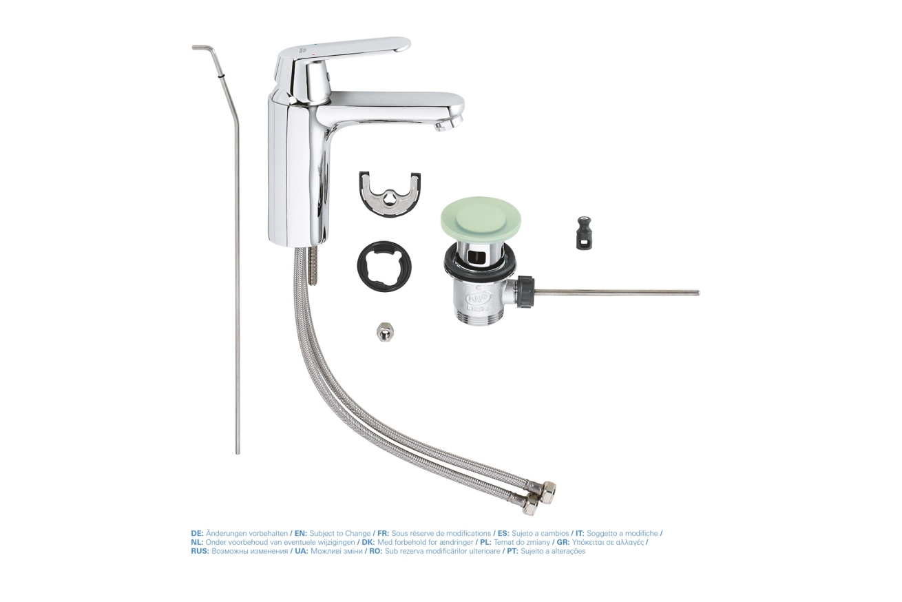 Смеситель для раковины GROHE Eurosmart Cosmopolitan, M-size, хром (23325000)