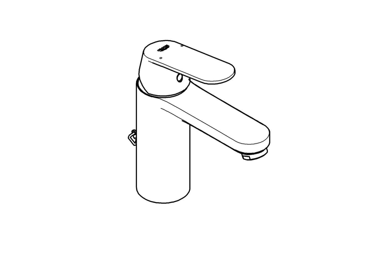 Смеситель для раковины GROHE Eurosmart Cosmopolitan, M-size, хром (23326000)