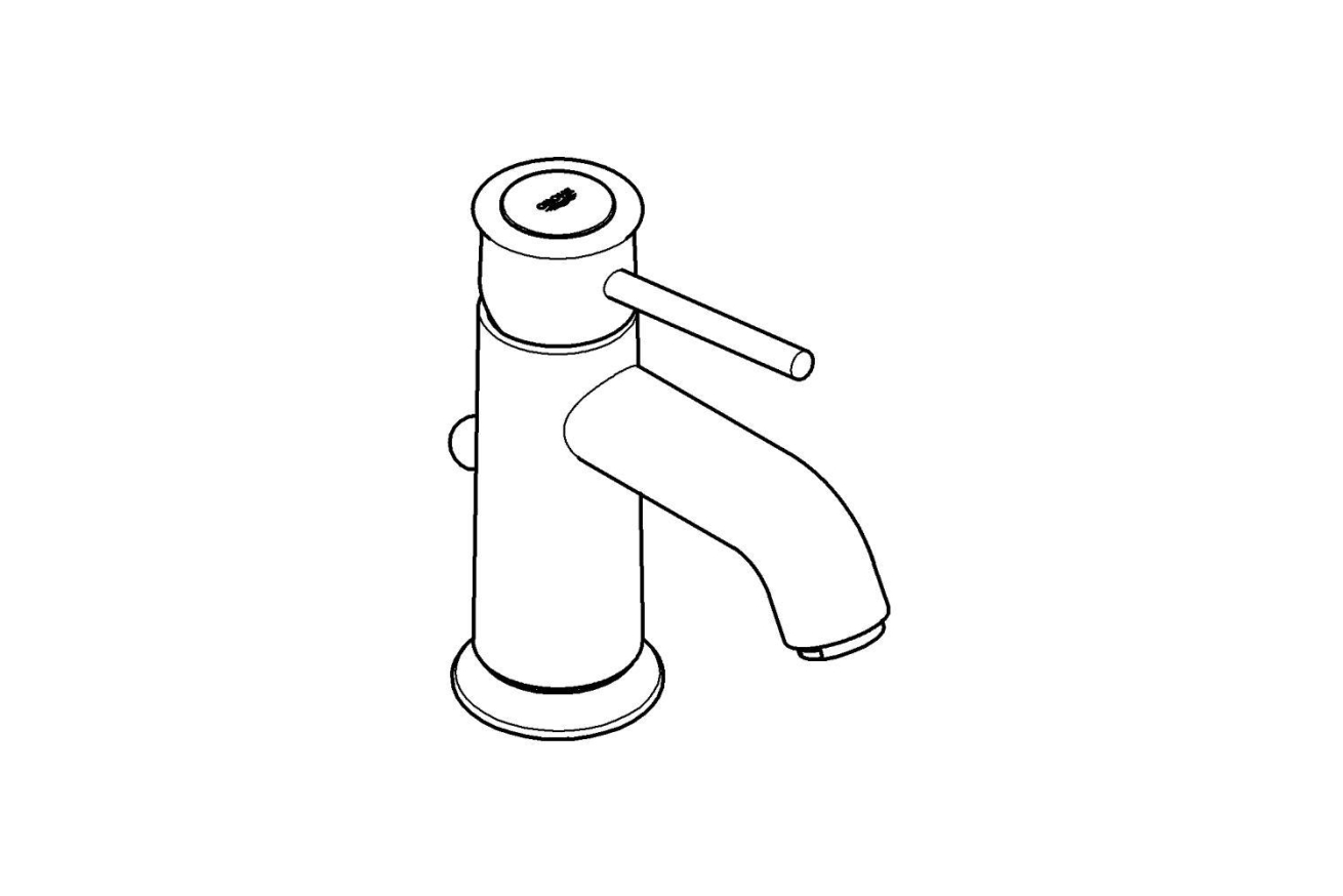 Смеситель для раковины GROHE BauClassic, хром (23161000)