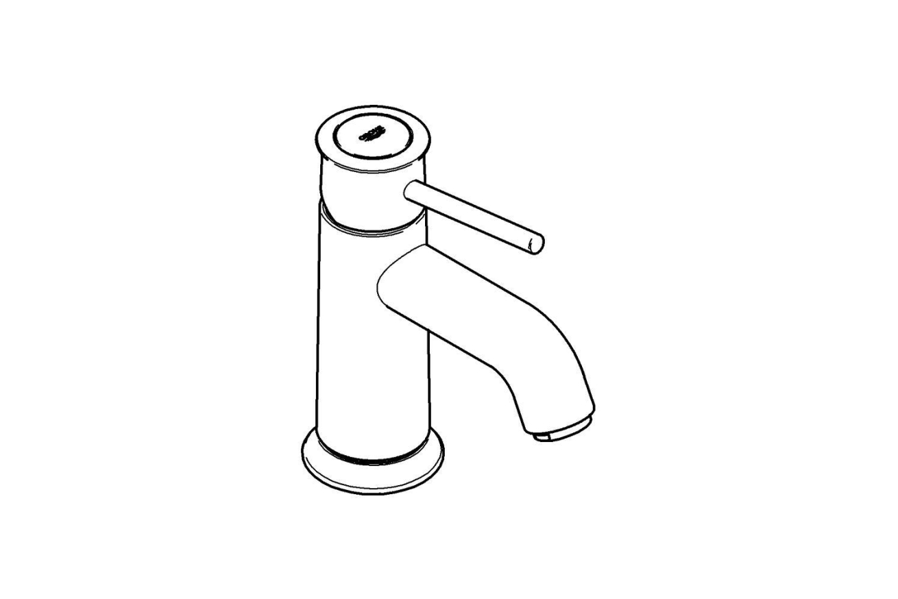 Смеситель для раковины GROHE BauClassic, хром (23162000)