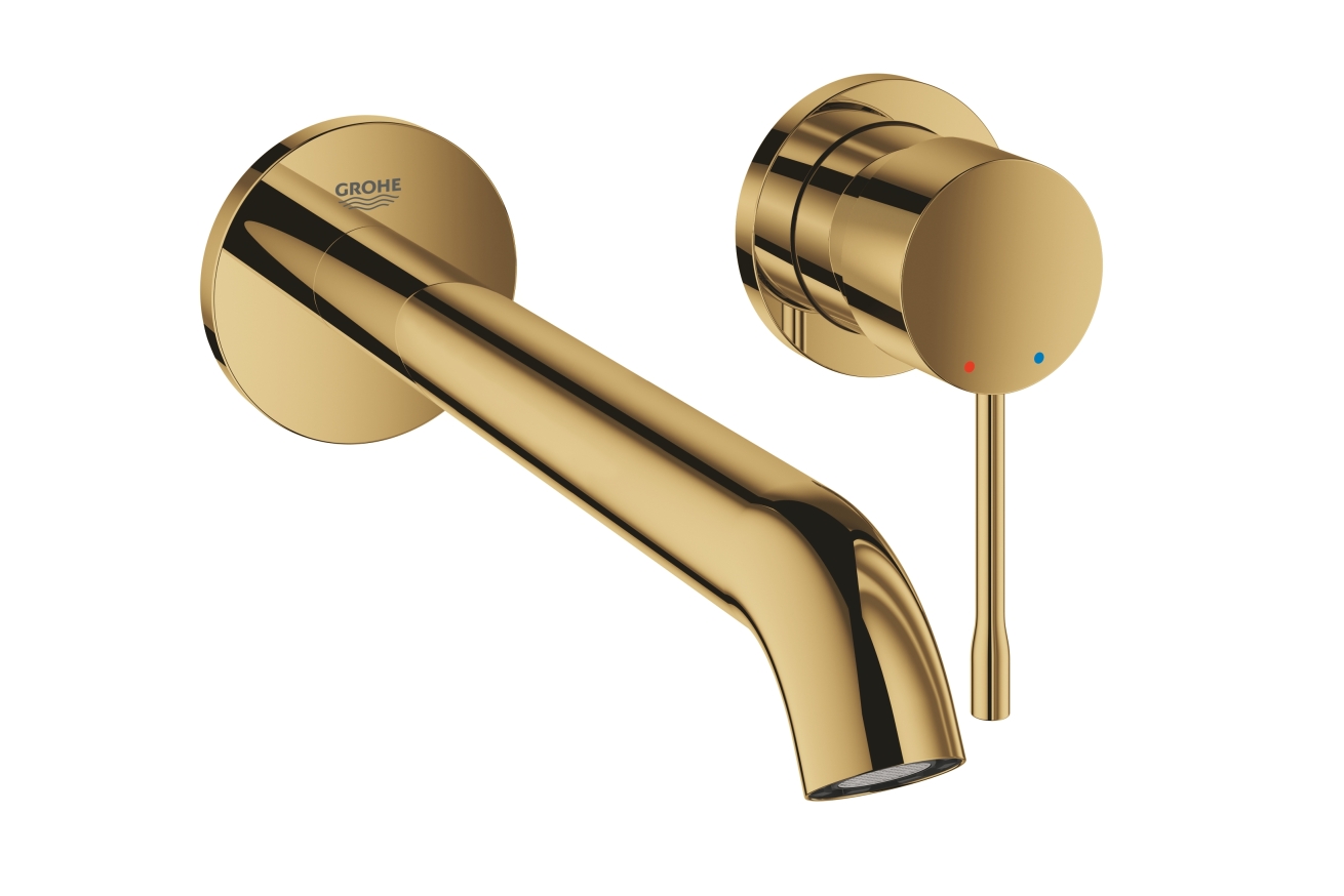 Внешняя часть смесителя для раковины GROHE Essence на 2 отверстия, L-Size, холодный рассвет глянец (19967GL1)