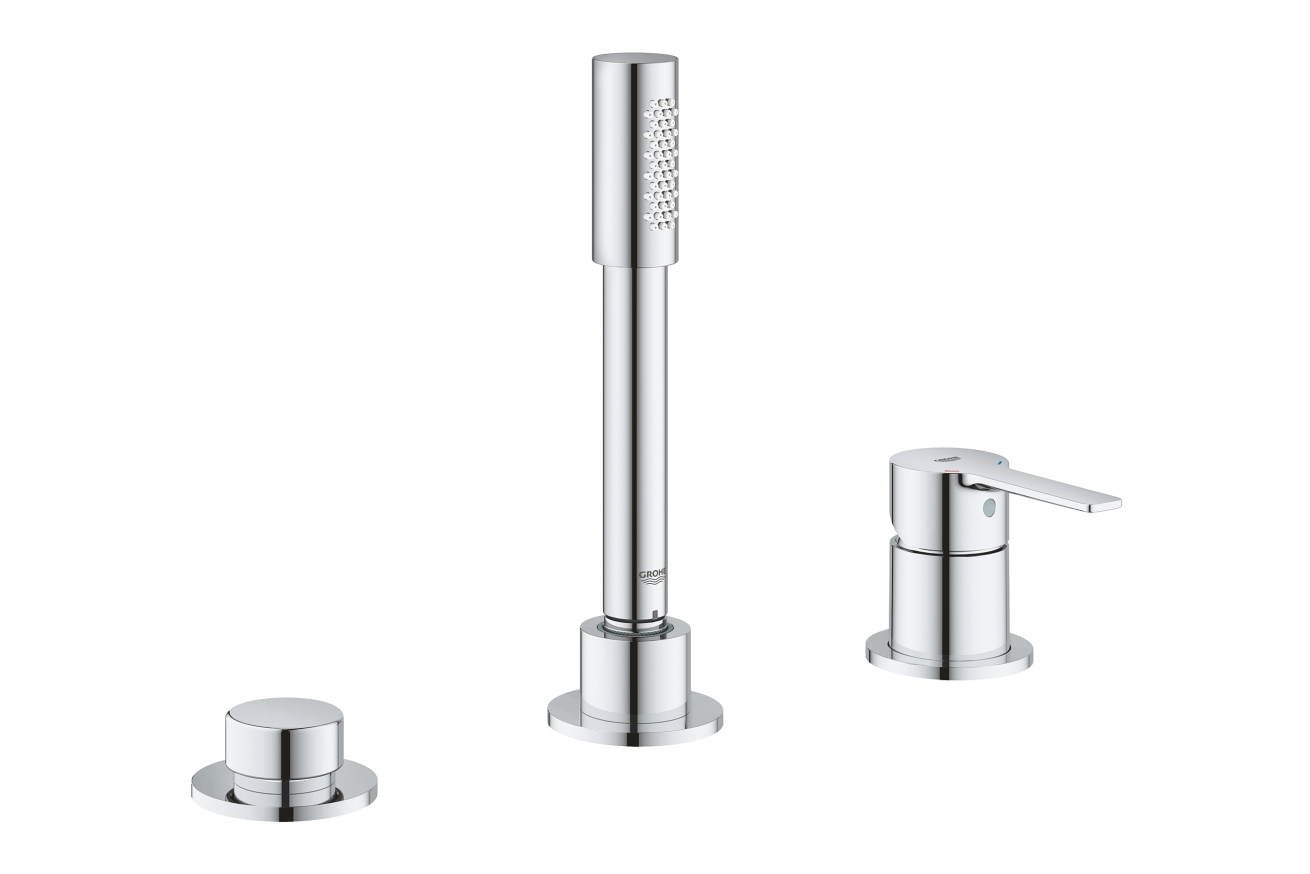 Смеситель для ванны GROHE Lineare на 3 отверстия, хром (19965001)