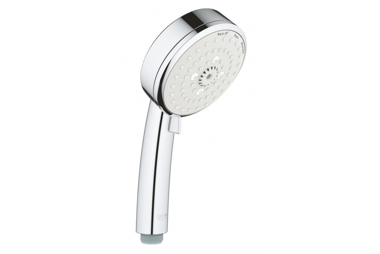 Душевой гарнитур GROHE Tempesta Cosmopolitan 100 с мыльницей, 3 режима струи, душевая штанга 600 мм, 9,5 л/мин, хром (27576002)