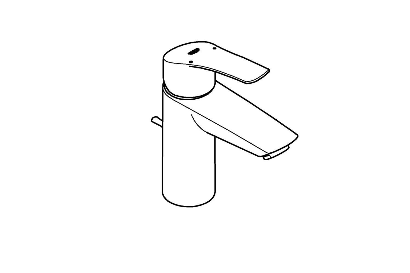 Смеситель для раковины GROHE Eurosmart, S-size, хром (23456003)