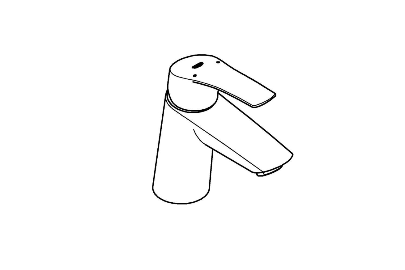 Смеситель для раковины GROHE Eurosmart, S-size, хром (23968003)