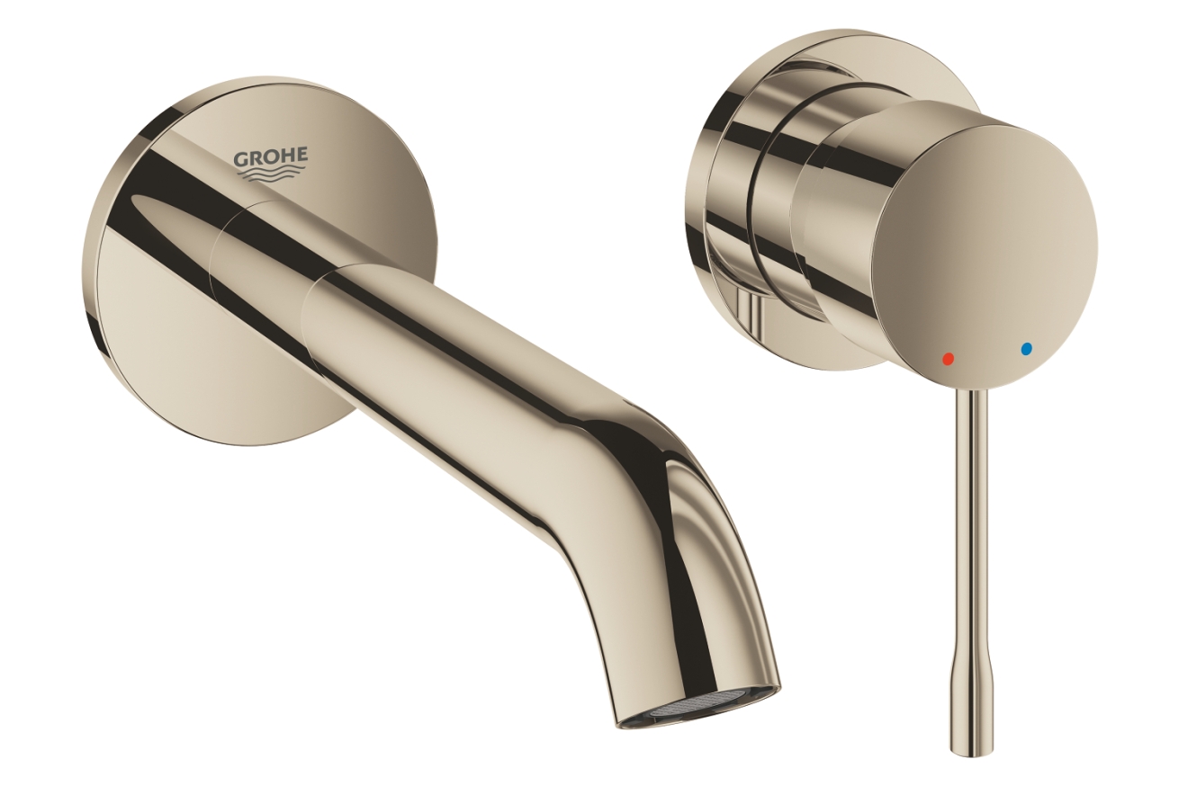 Внешняя часть смесителя для раковины GROHE Essence скрытого монтажа, на 2 отверстия, M-Size, никель глянец (29192BE1)