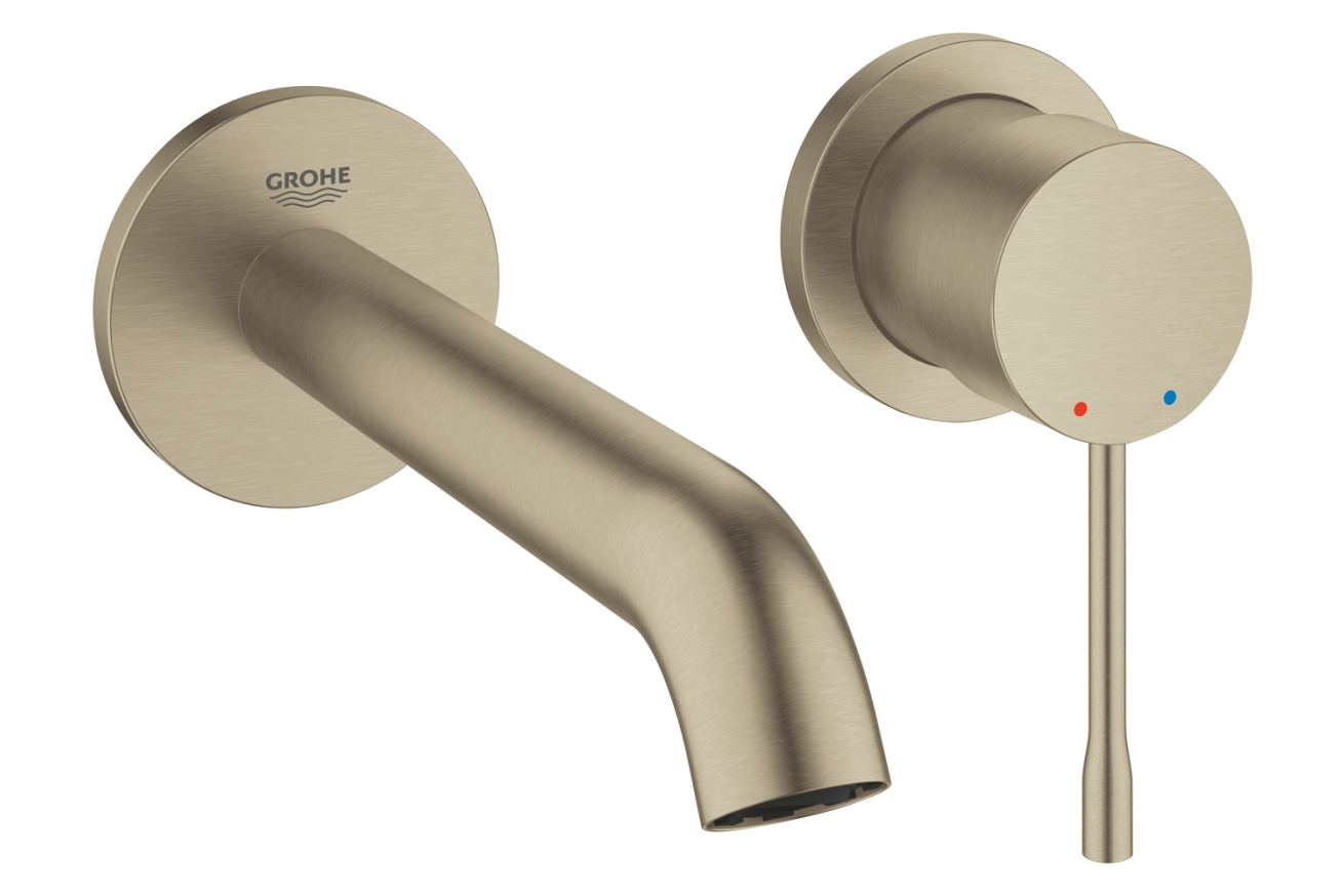 Внешняя часть смесителя для раковины GROHE Essence скрытого монтажа, на 2 отверстия, M-Size, никель матовый (29192EN1)