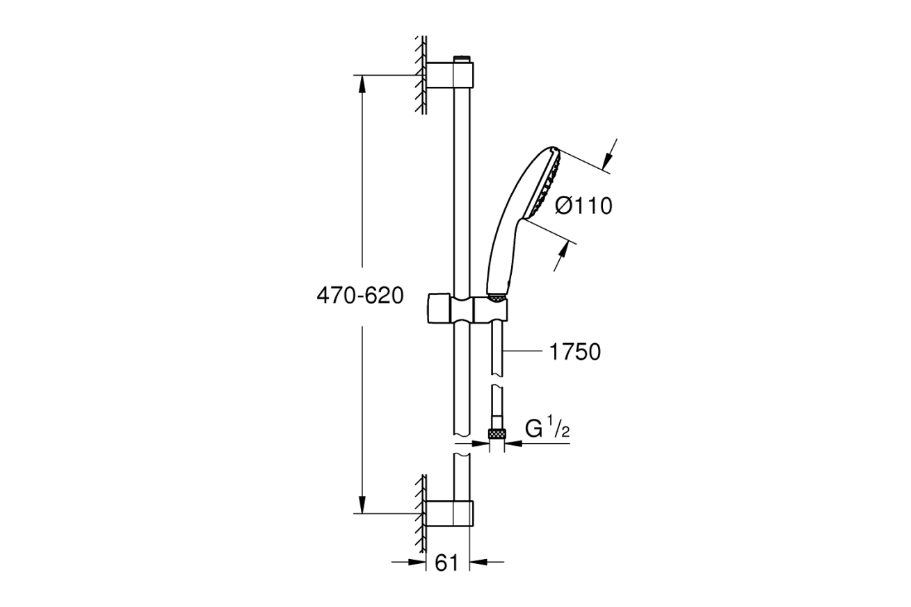Готовый комплект для ванной комнаты GROHE Tempesta (NB0009)