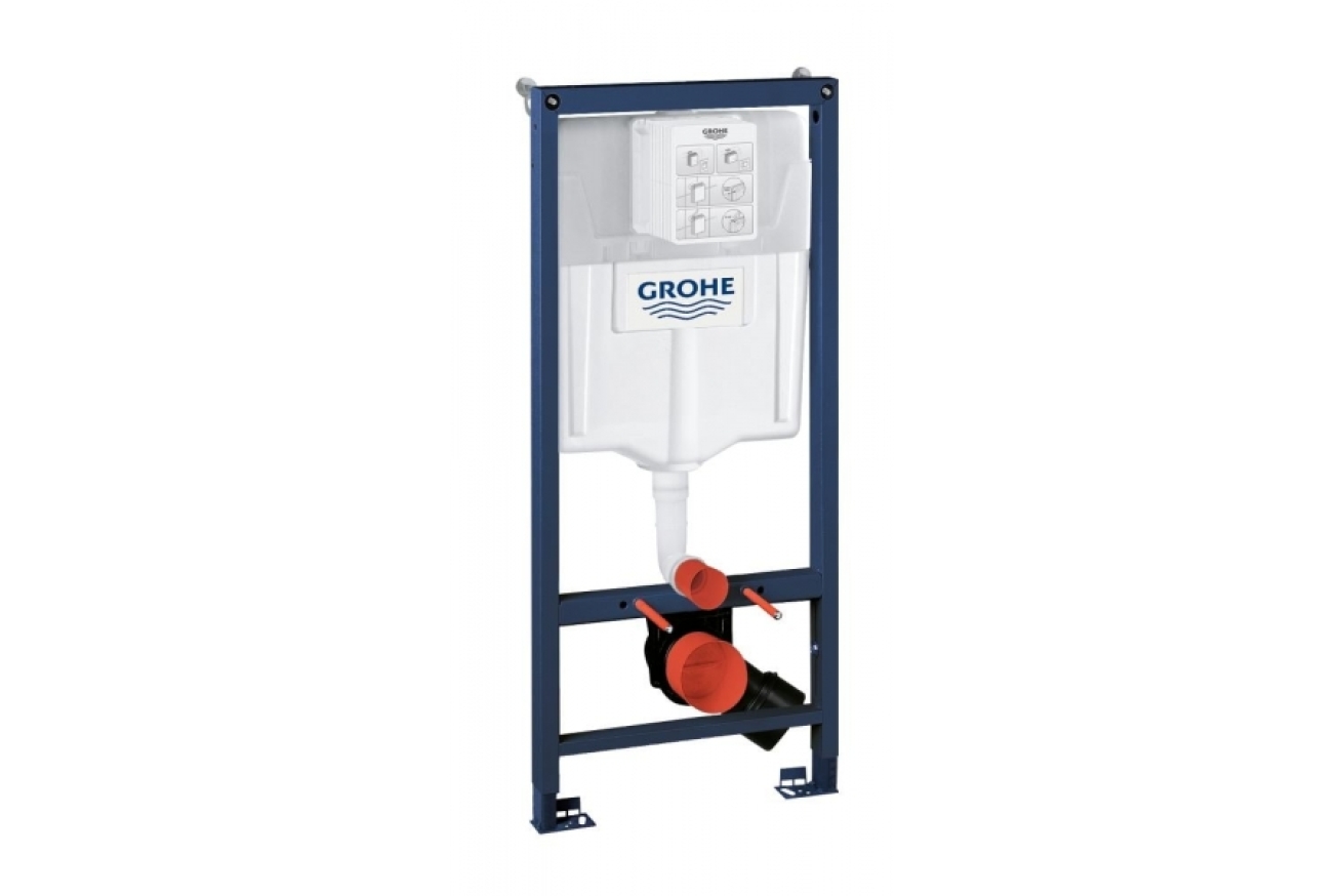 Комплект инсталляции GROHE Solido Compact 4 в 1 с подвесным унитазом Lecico Perth и панелью смыва Skate Air (39117000)