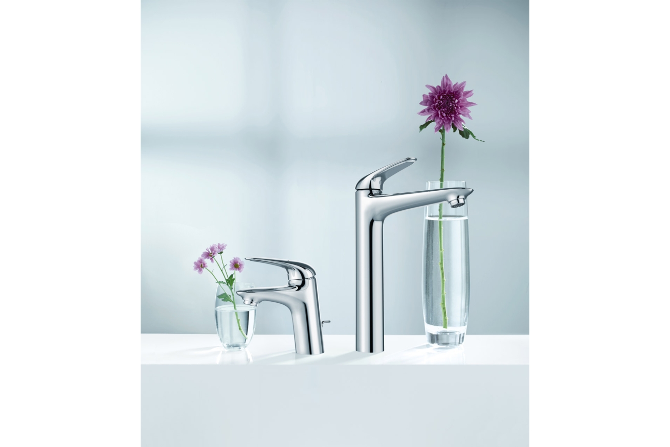 Смеситель для раковины GROHE Eurostyle с донным клапаном, хром (23707003)