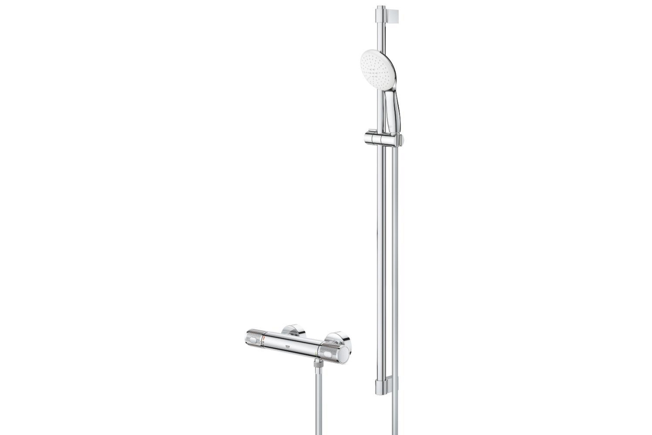 Термостат для душа GROHE Grohtherm 1000 Performance с душевым гарнитуром, хром (34835001)