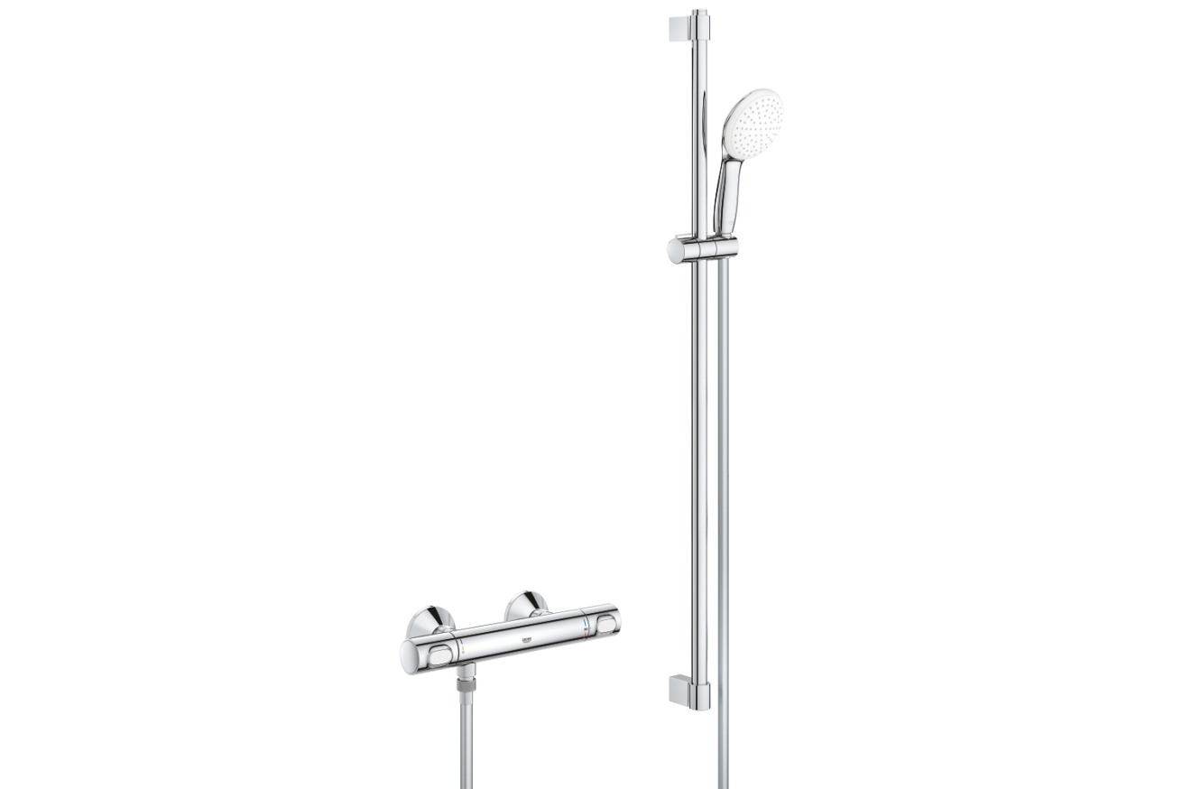 Термостат для душа GROHE Grohtherm 500 с душевым гарнитуром, хром (34797001)