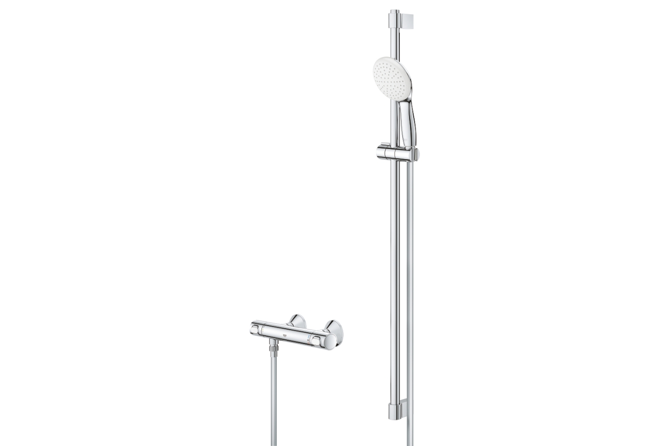 Термостат для душа GROHE Grohtherm 500 с душевым гарнитуром, хром (34797001)