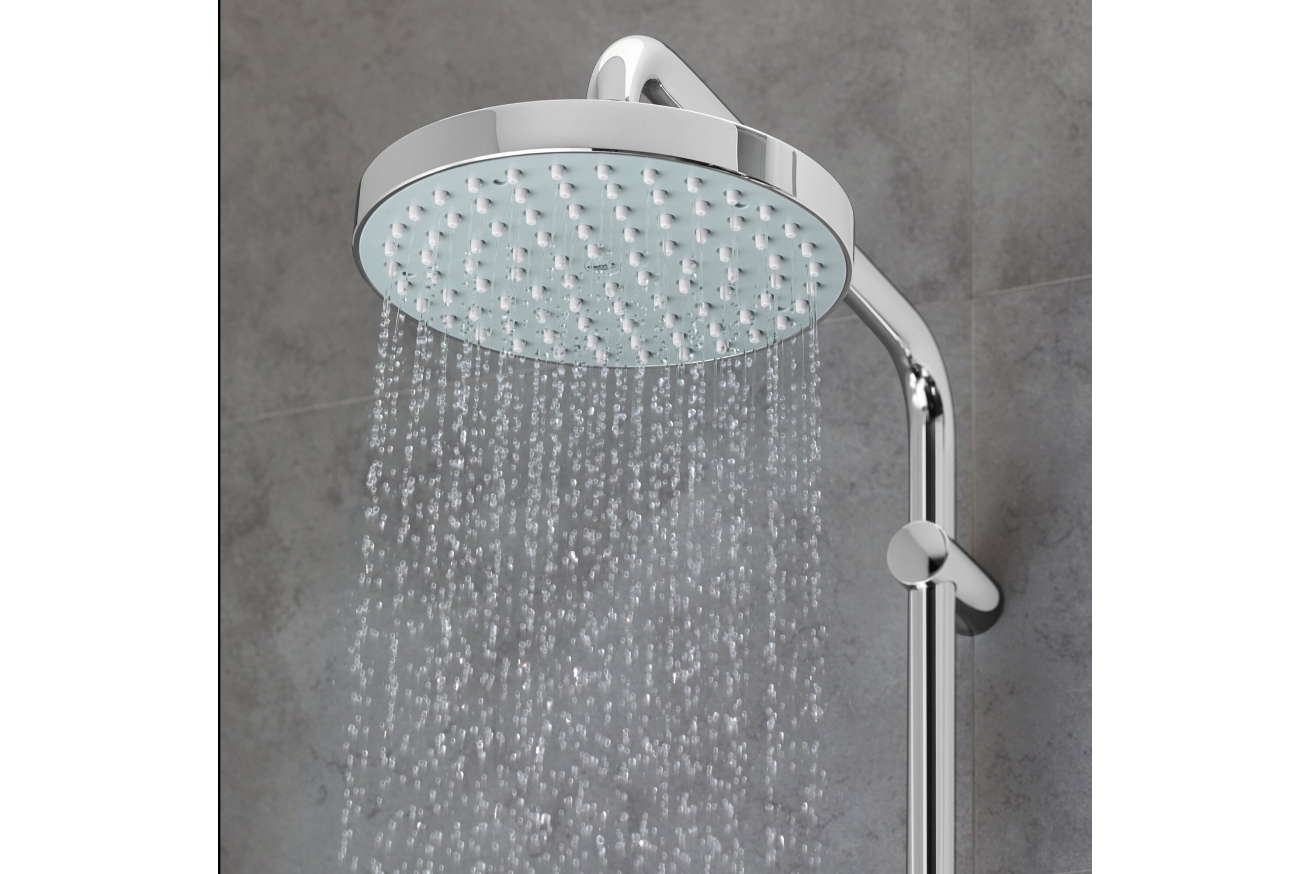Душевая система GROHE New Tempesta 200 со смесителем для душа, хром (124410)