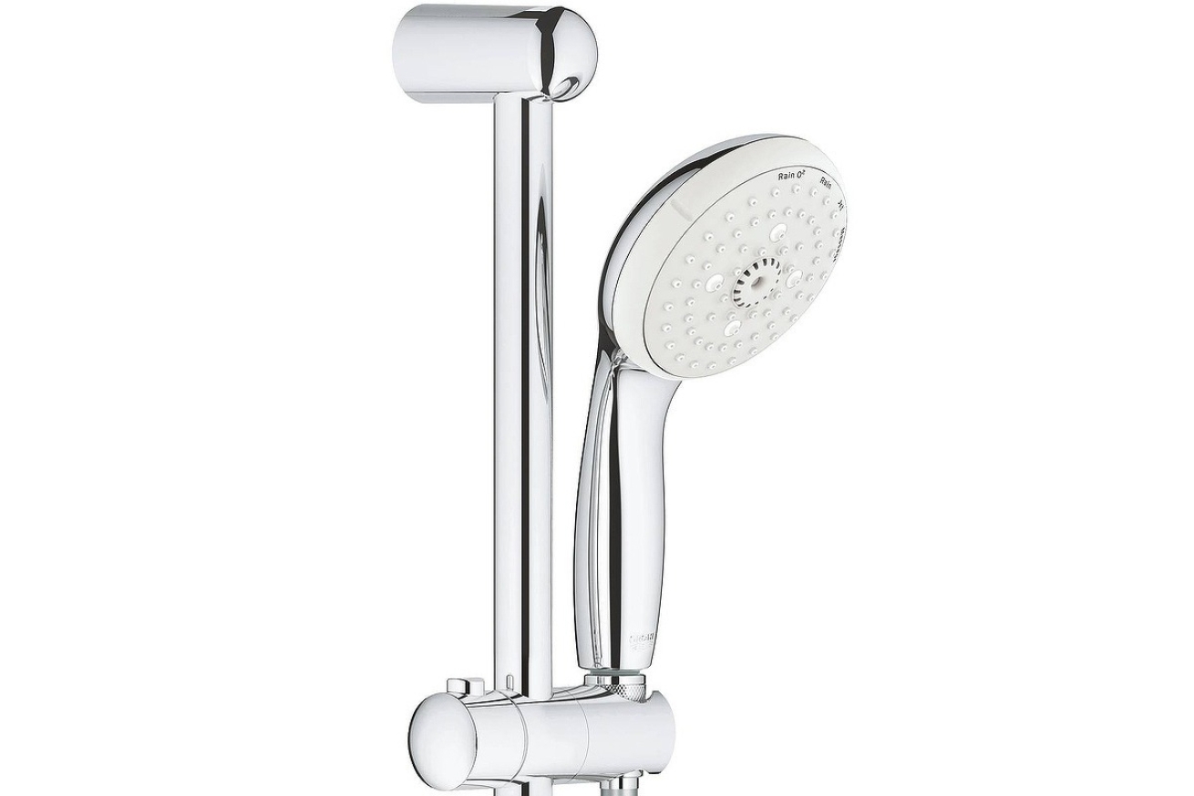 Душевой гарнитур GROHE Tempesta 100, 4 режима струи, душевая штанга 600 мм, 9,5 л/мин, хром (27645001)