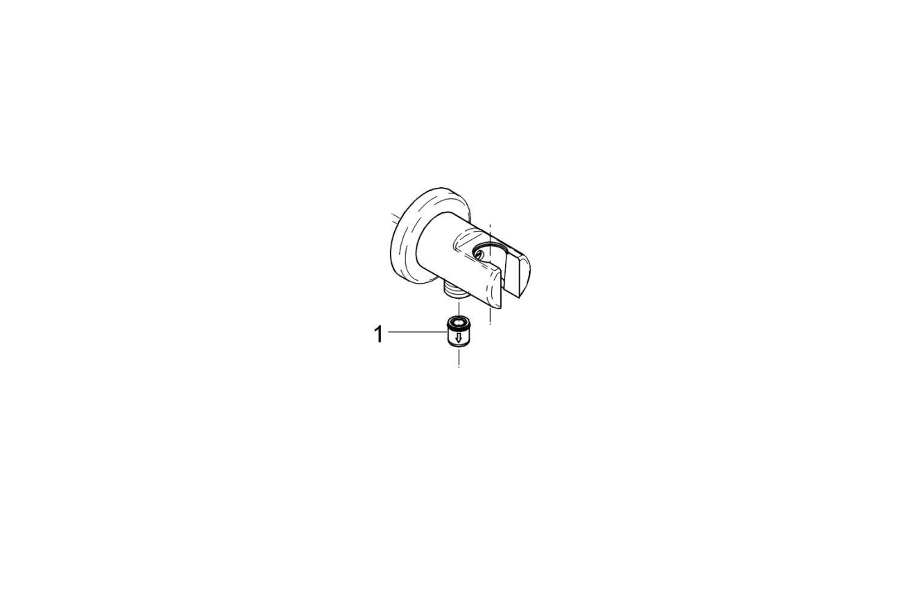 Подключение для душевого шланга GROHE Relexa с держателем, хром (28679000)
