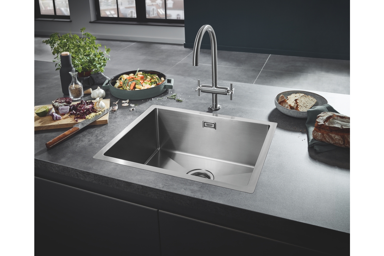 Мойка GROHE K700 60-S 55/45 1.0, нержавеющая сталь (31726SD0)