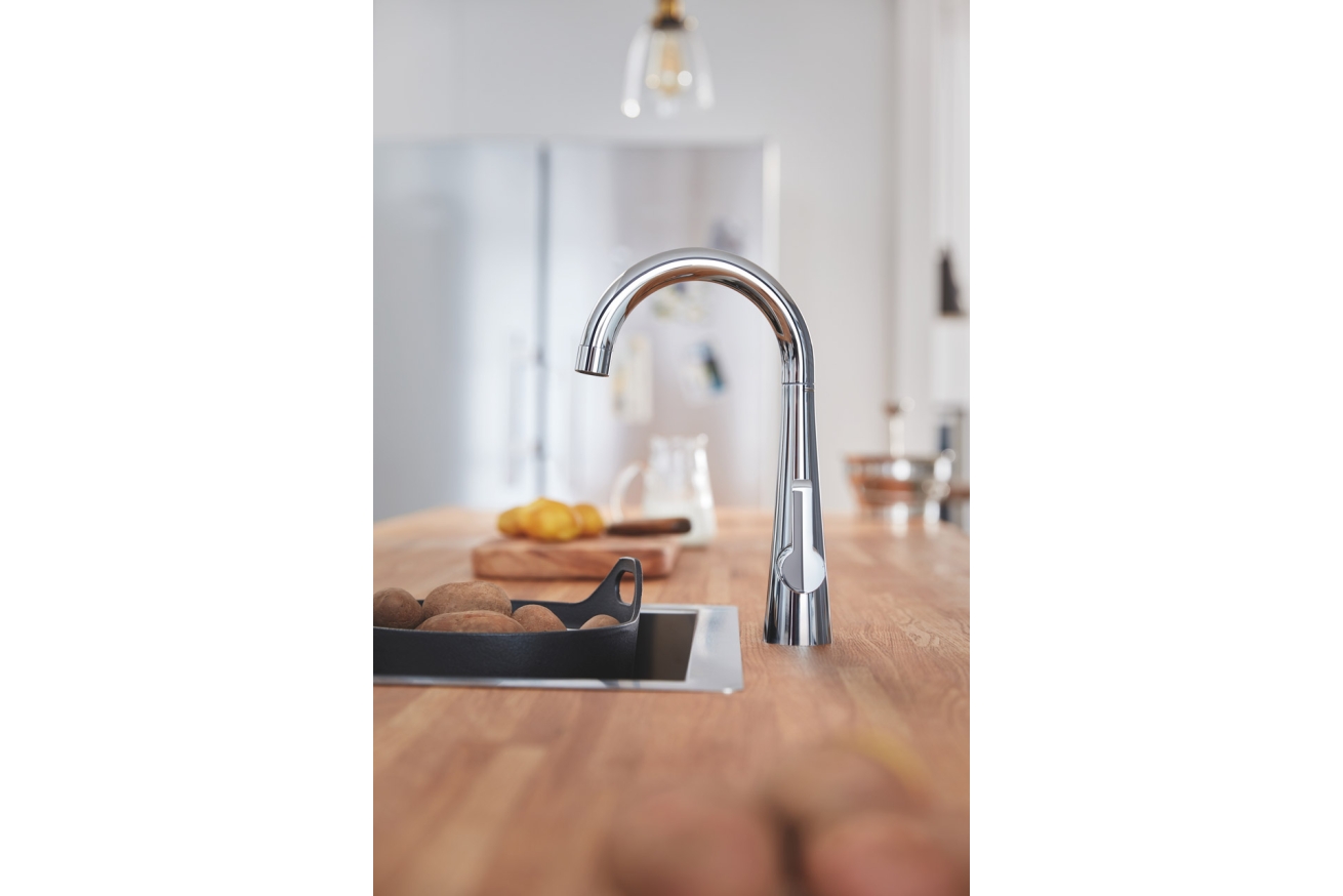 Кран для кухонной мойки GROHE Zedra для фильтрованной воды, без функции смешивания, хром (30026002)