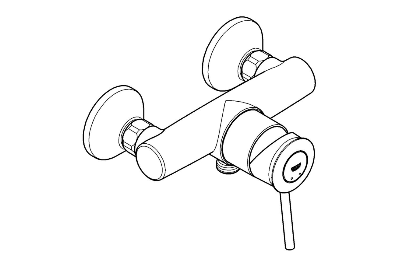Смеситель для душа GROHE BauClassic, хром (32867000)
