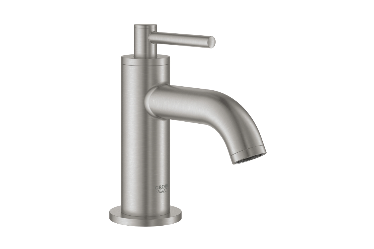 Кран для раковины GROHE Atrio, без функции смешивания, XS-Size, суперсталь (20021DC3)