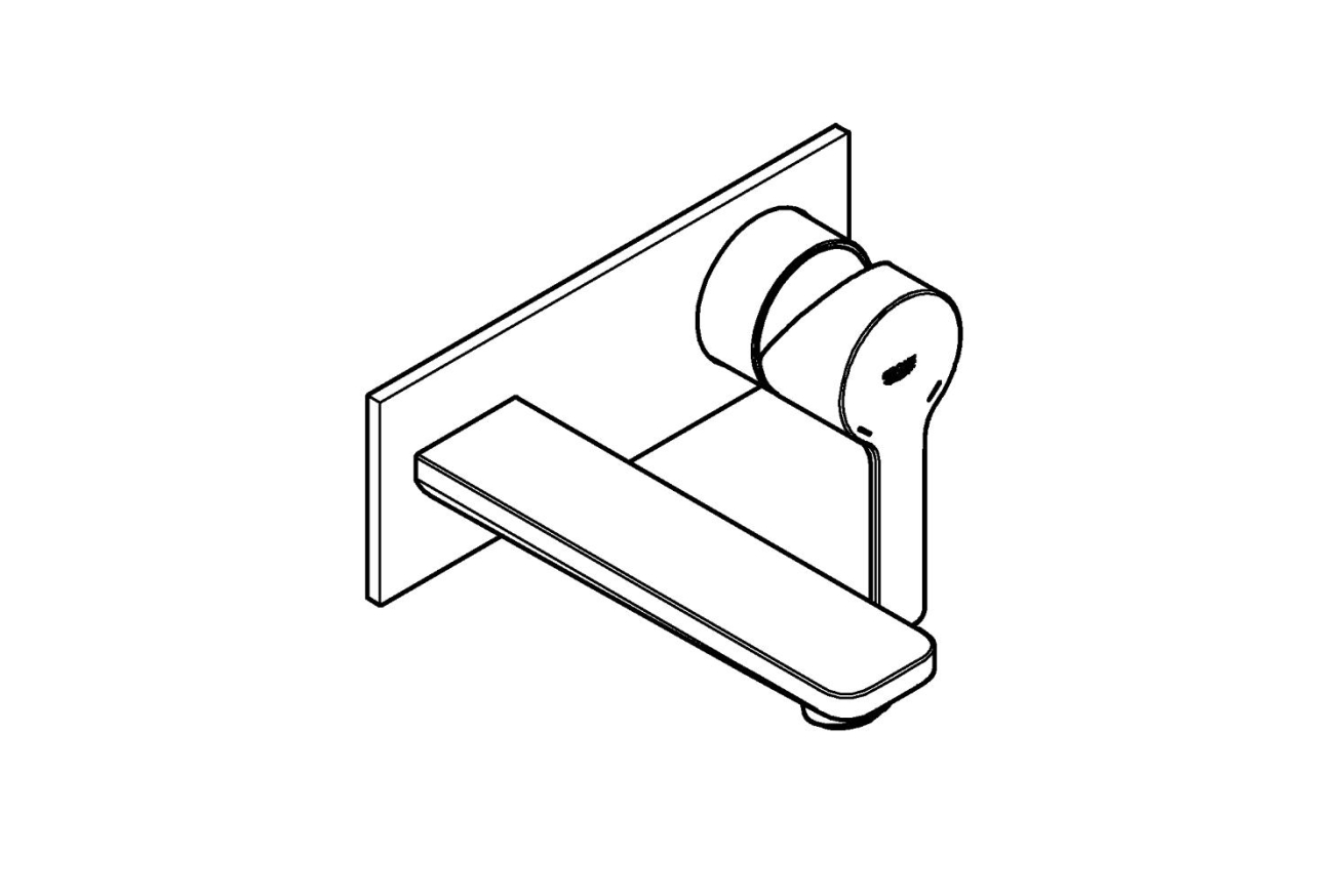 Внешняя часть смесителя для раковины GROHE Lineare, M-Size, хром (19409001)
