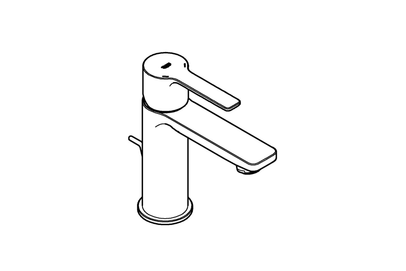 Смеситель для раковины GROHE Lineare, XS-size, хром (32109001)
