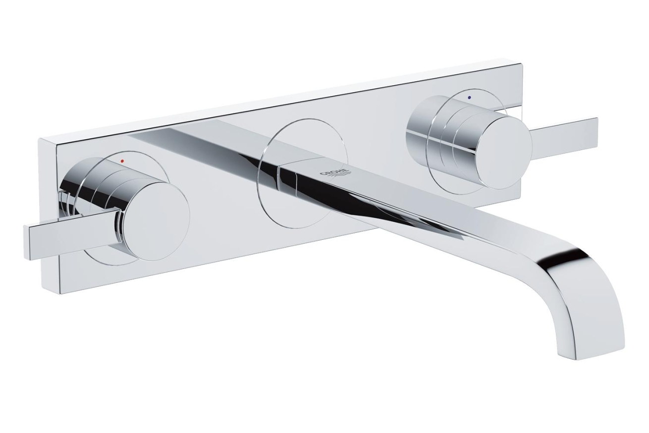 Внешняя часть смесителя для раковины GROHE Allure на 3 отверстия, вынос 220 мм, хром (20193000)