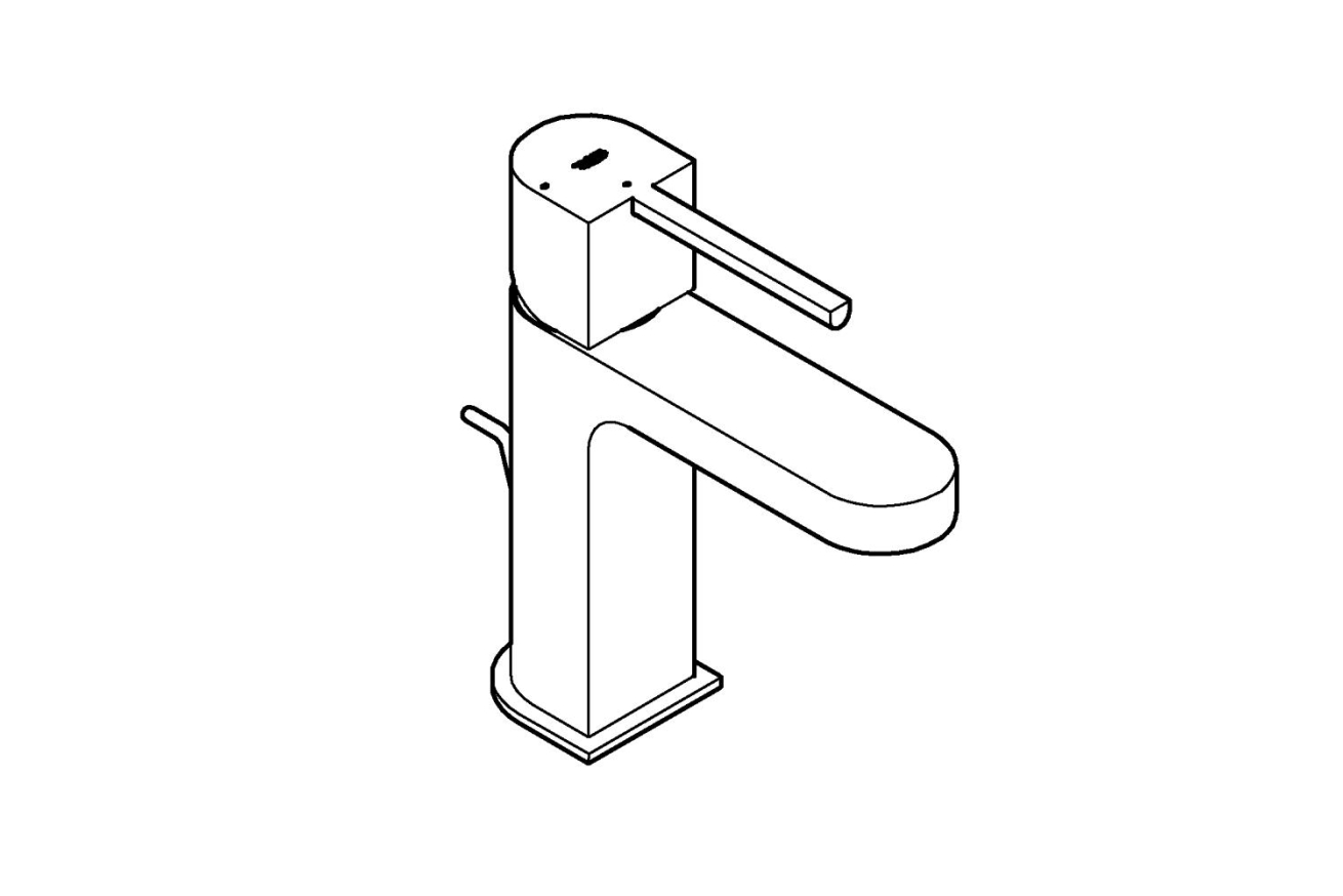 Смеситель для раковины GROHE Plus, S-size, хром (23870003)
