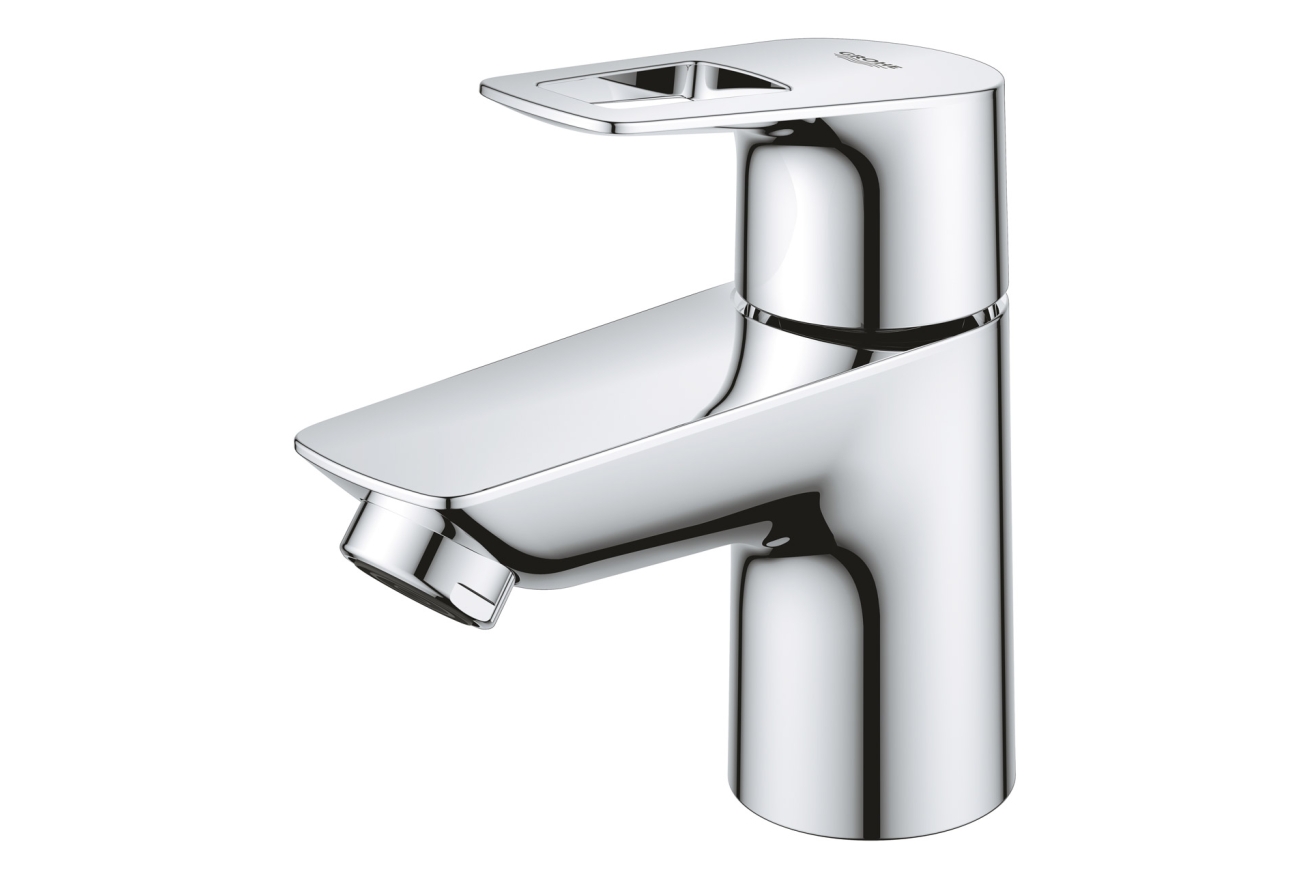 Кран для раковины GROHE BauLoop, без функции смешивания, гладкий корпус, хром (20422001/U) (УЦЕНКА - Царапины на корпусе)