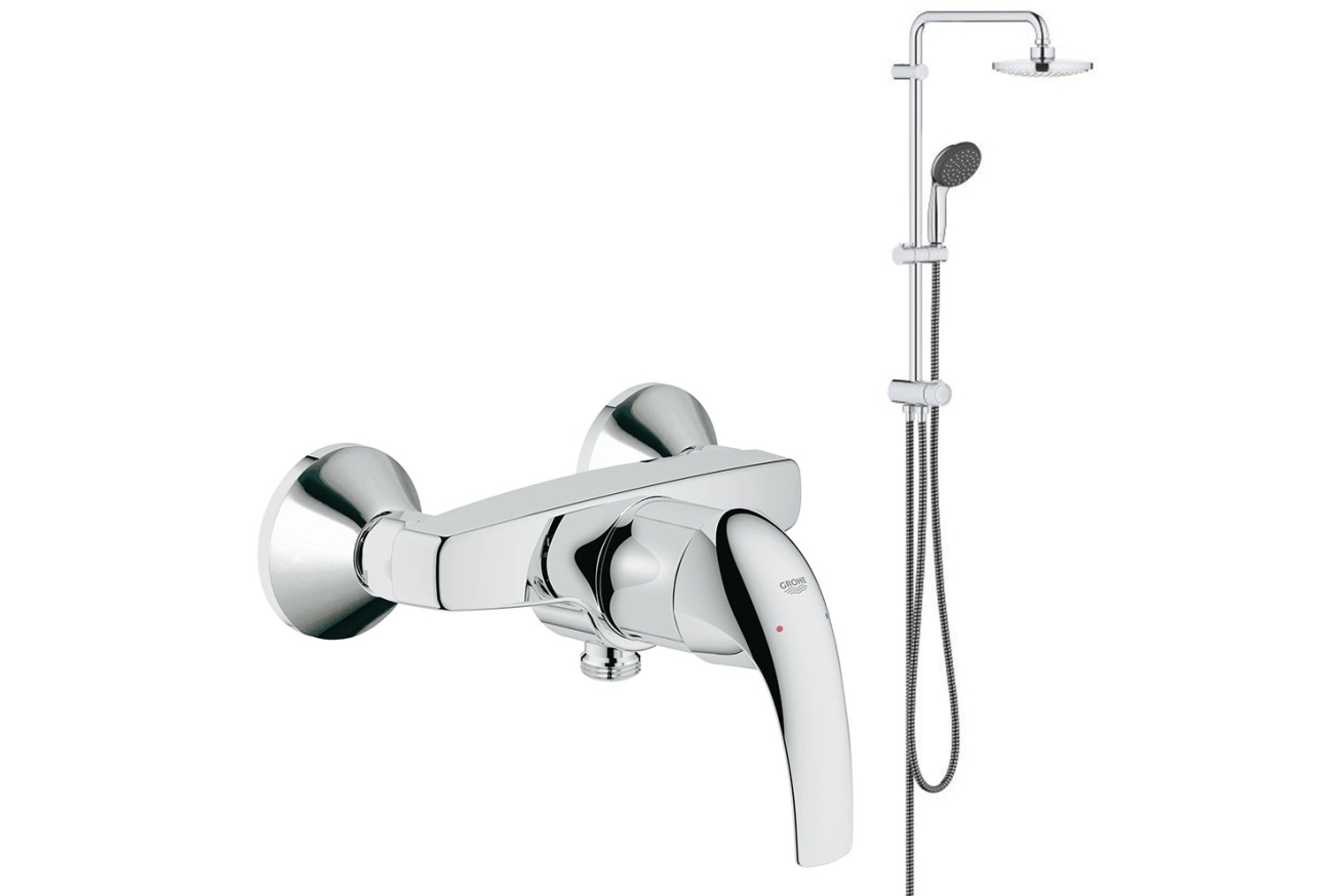 Душевая система Vitalio Start System 180 Flex со смесителем для душа (NSB0150)