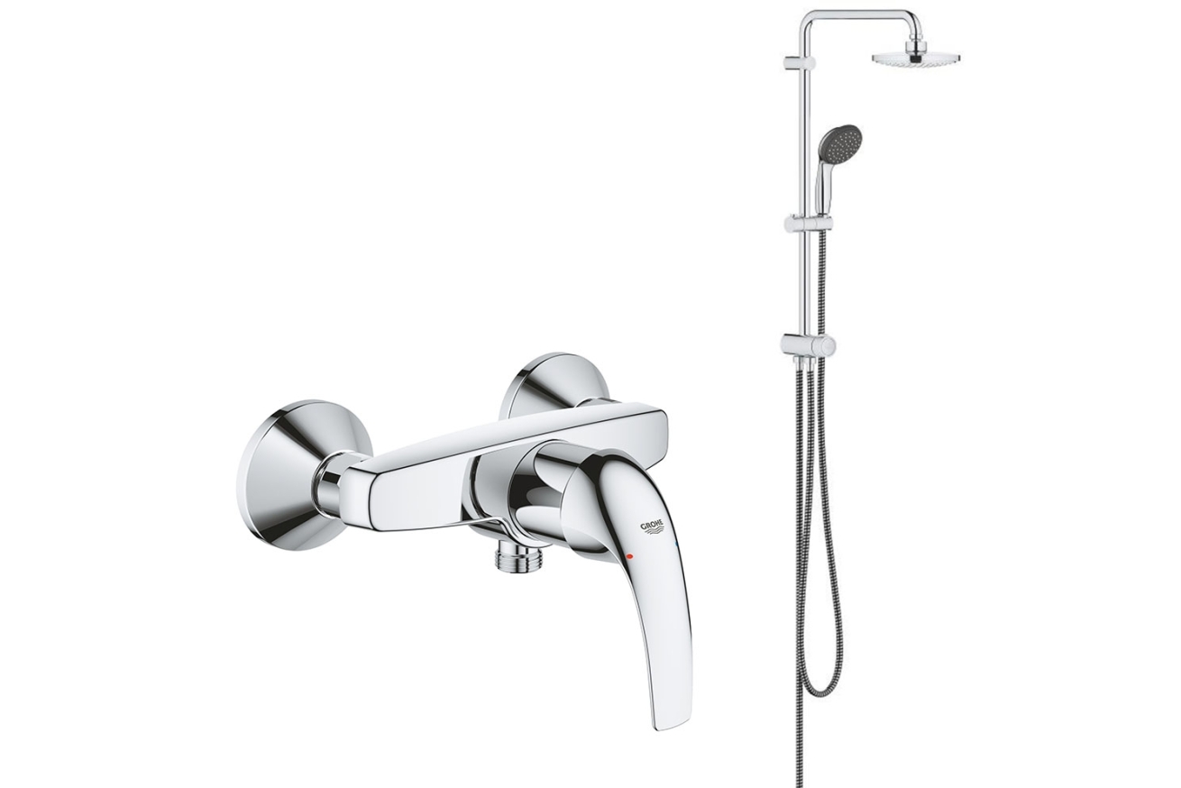 Душевая система Vitalio Start System 180 Flex со смесителем для душа (NSB0151)