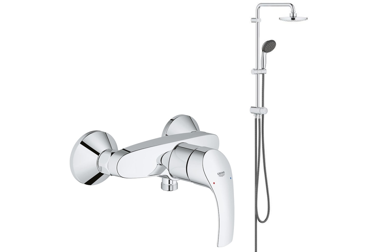Душевая система Vitalio Start System 180 Flex со смесителем для душа (NSB0152)