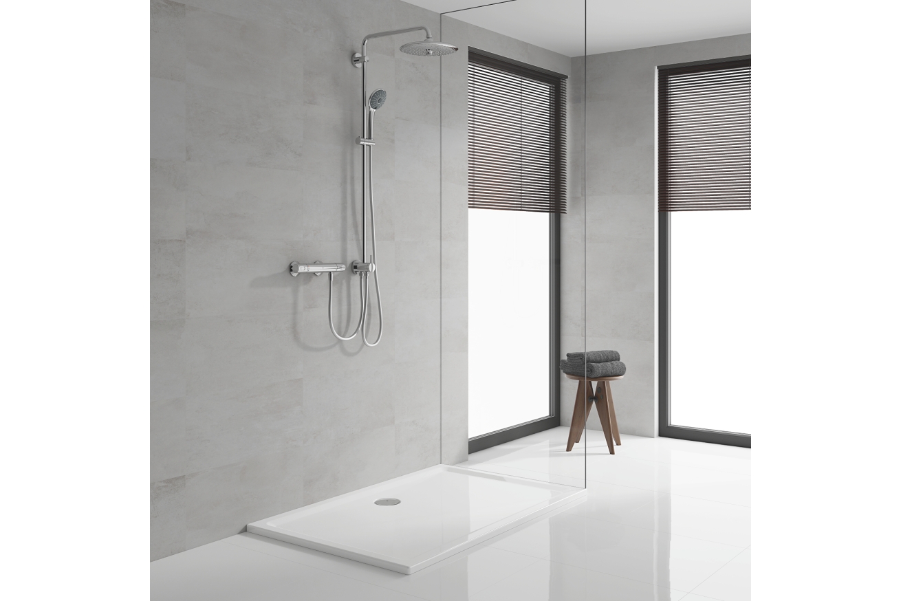 Душевая система GROHE Vitalio Joy System 260 с переключателем потоков, хром (27357002)