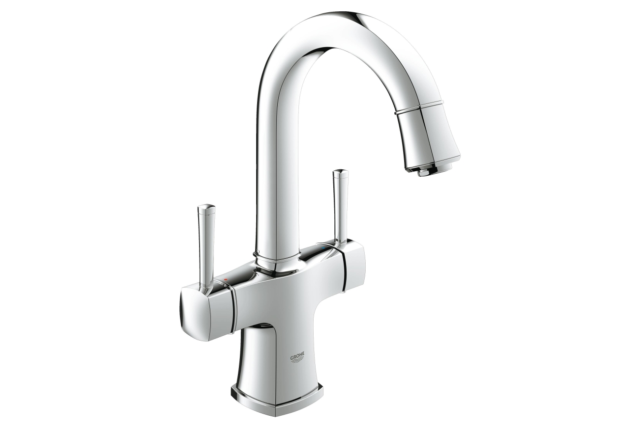 Смеситель для раковины GROHE Grandera с донным клапаном и поворотным изливом, хром (21107000)