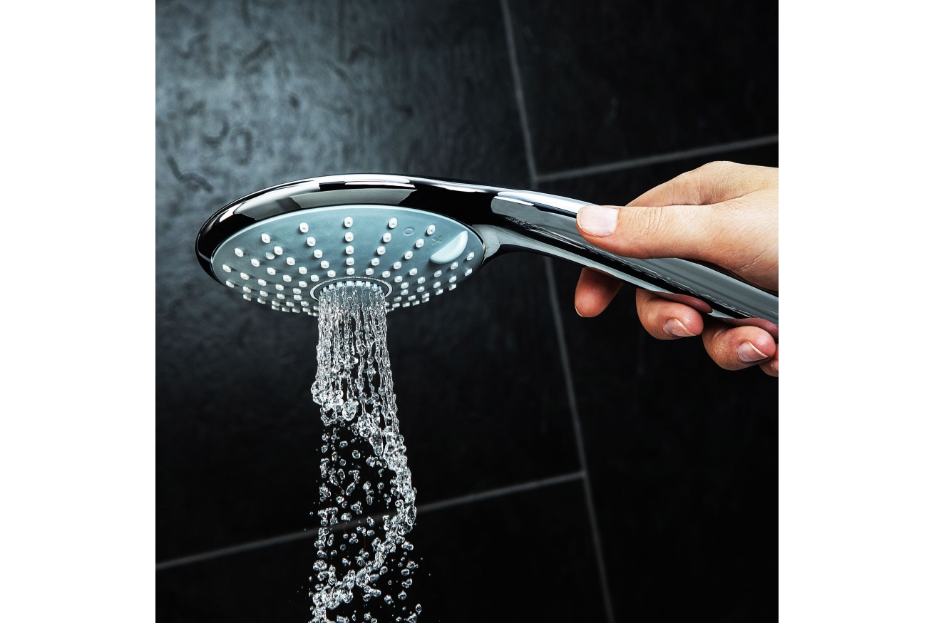Душевой гарнитур GROHE Euphoria 110 Massage с мыльницей, 3 режима струи, душевая штанга 600 мм, 9,5 л/мин, хром (27243001)