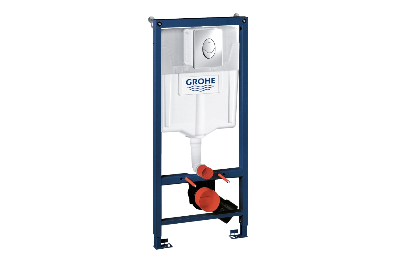 Система инсталляции для унитаза GROHE Rapid SL 3 в 1 с панелью смыва Skate Air, хром (39108000)