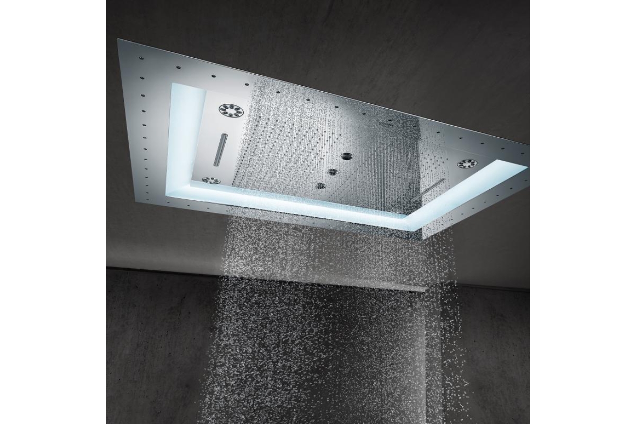 Потолочный душ с 6+ режимами струи и с подсветкой, GROHE Rainshower F-Series 40, хром, (26373001)